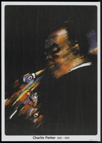 Plakat Jazz Greats Waldemar Świerzy Polska Szkoła Plakatu L. Armstrong