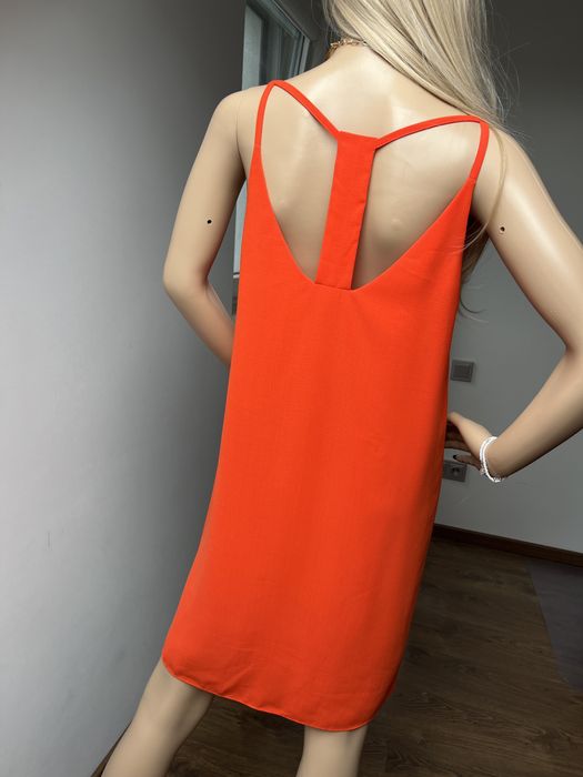 Letnia sukienka New Look na ramiączkach L pomarańczowa wakacyjna lekka