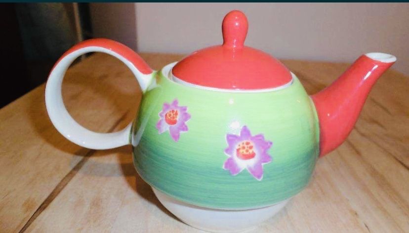 Czajnik filiżanka CHA CULT Ręcznie malowany Tea for one dzbanek imbryk