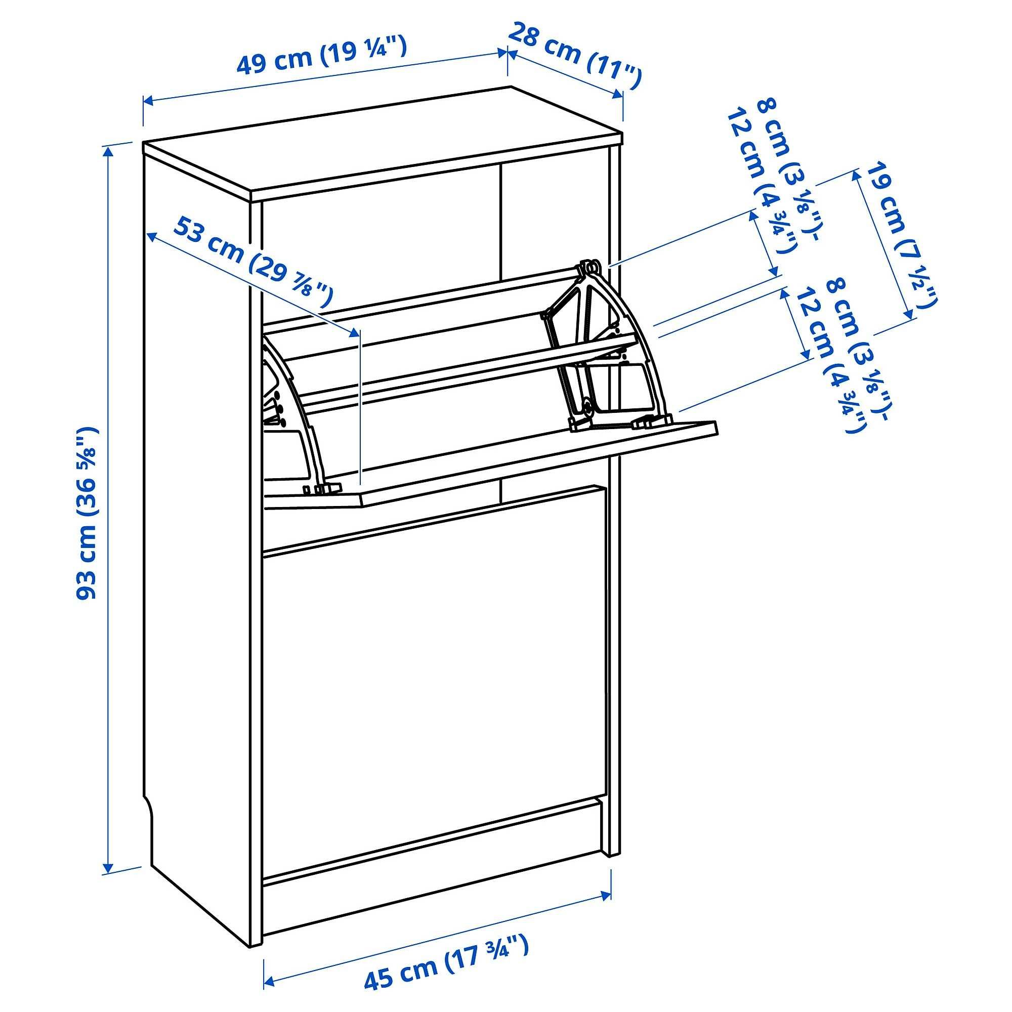Шафка для взуття IKEA BISSA бісса