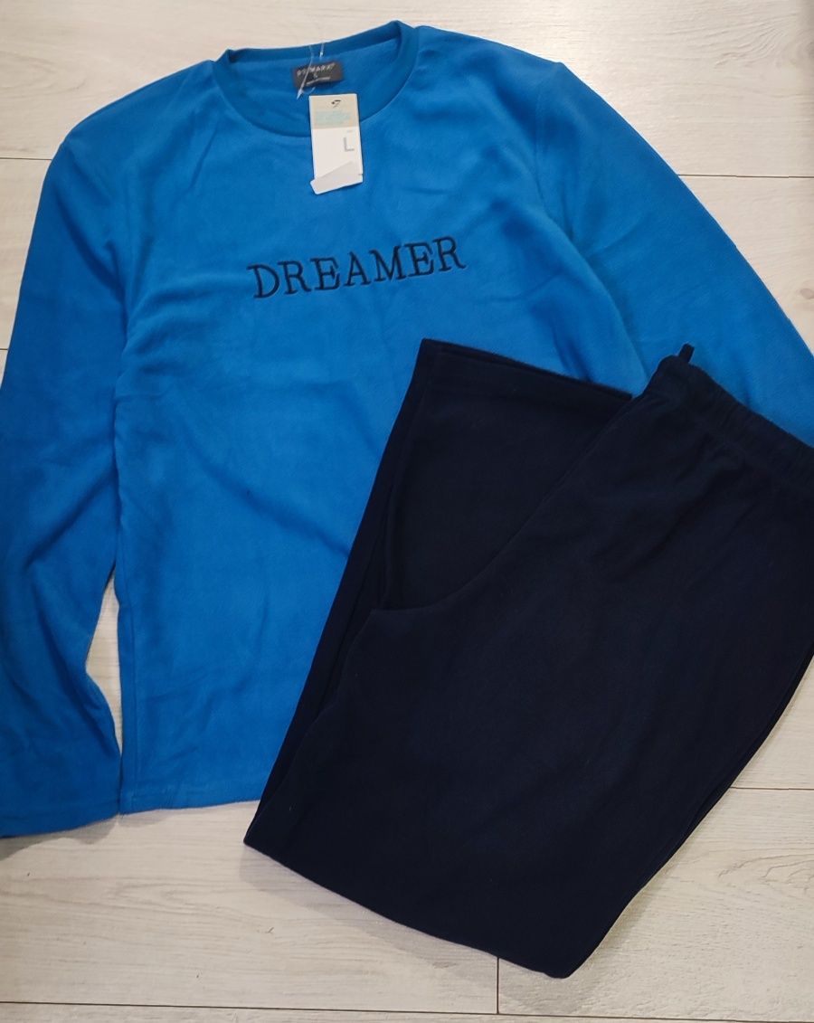 Флісова чоловіча піжама Primark L Блакитний