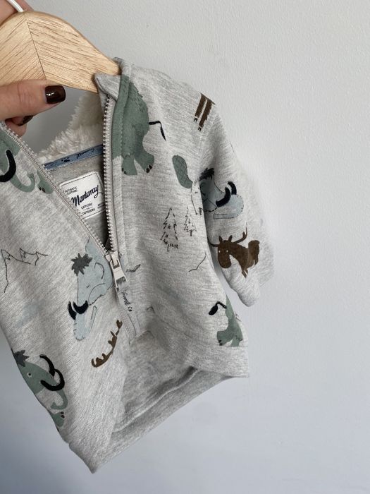 Bluza jak newbie 62 w mamuty z kapturem z uszami