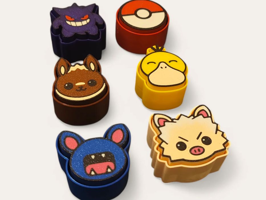 Conjunto 6 Mini Figuras Pokémon - Fidget Clickers