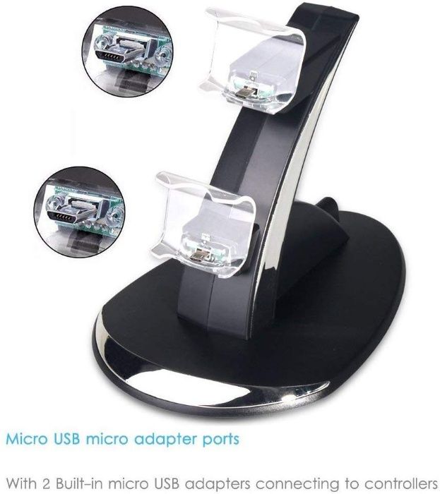 Ładowarka Stacja dokująca 2 x pad PS4 kontroler