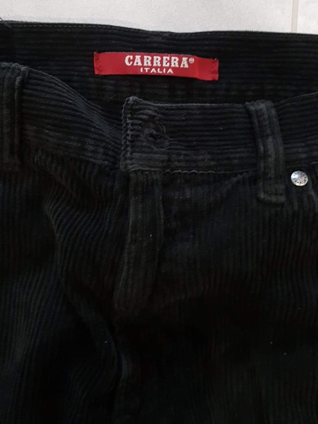 Spodnie męskie 1sztruksowe brązowe ciemne zielone XL 42 Carrera
