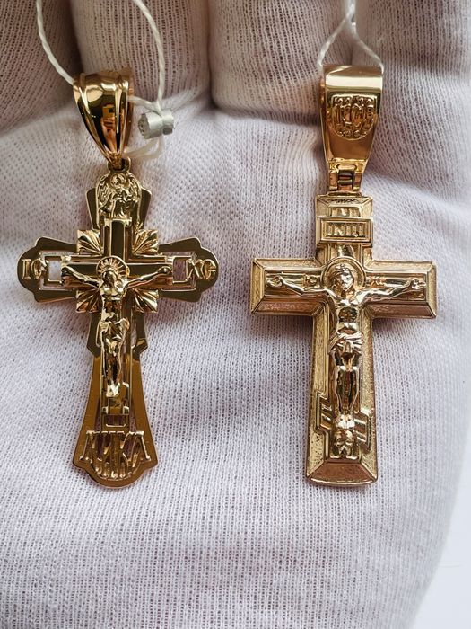 Золотой крест 585 проба