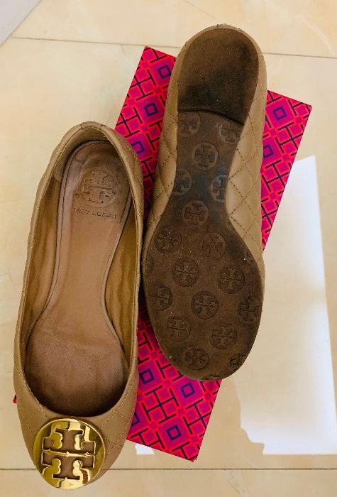 Балетки Tory Burch, оригинал, кожа, туфли стеганые под Chanel