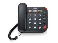 Brondi BRAVO 15 Analogowy telefon z identyfikatorem dzwoniącego czarny