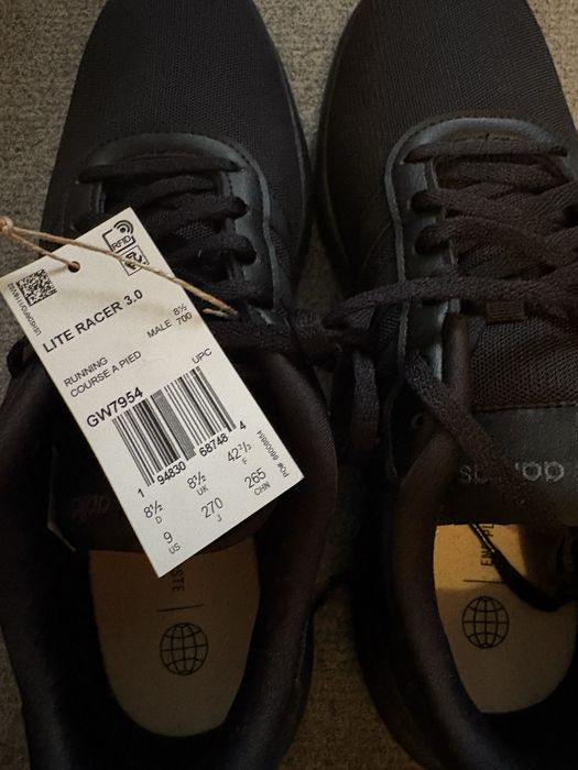 Buty do biegania meskie Adidas czarne rozmiar 42 us 9