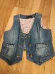 Kamizelka jeans dla dziewczynki 98- 104