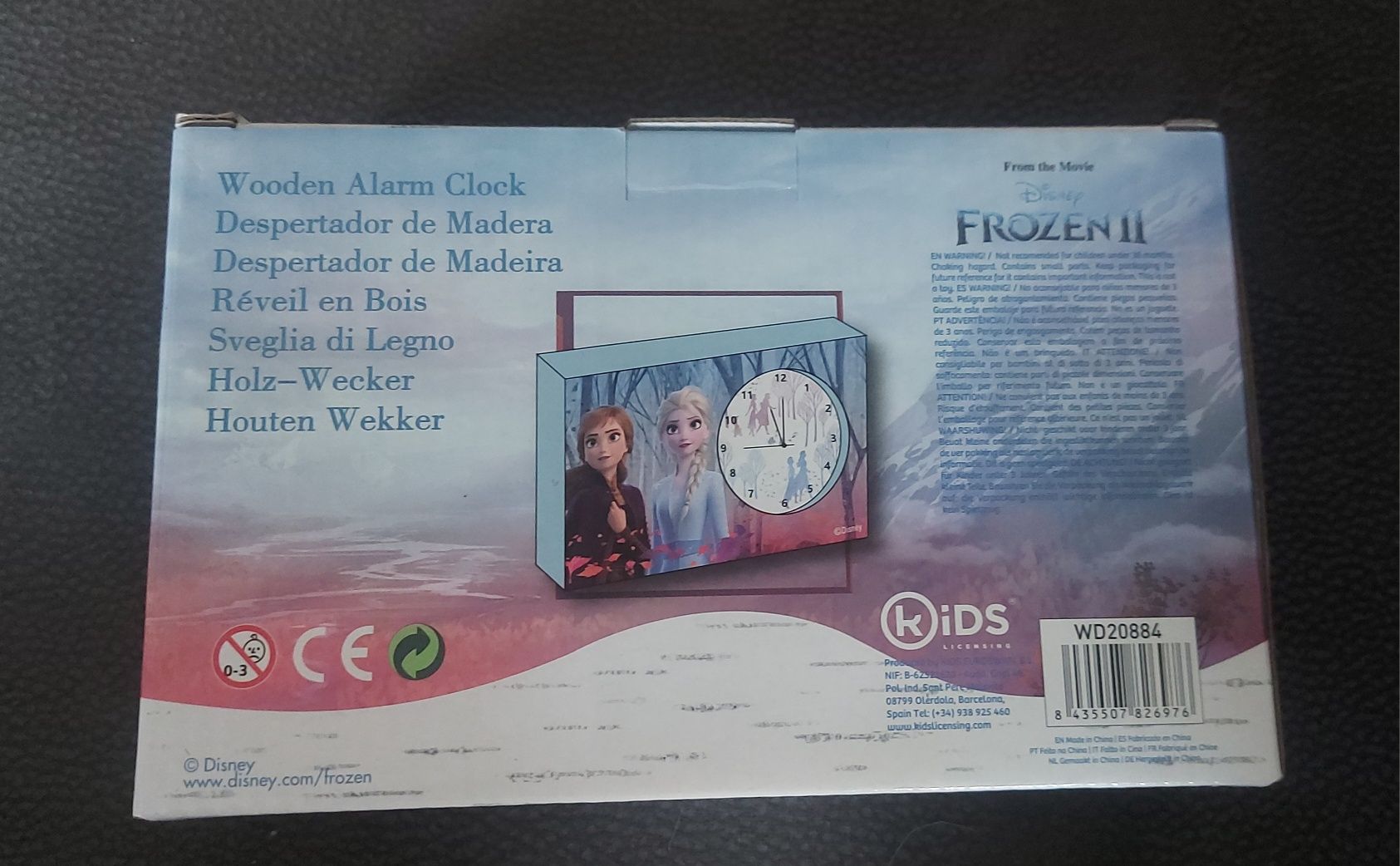 Zegarek mdf kraina lodu disney frozen budzik