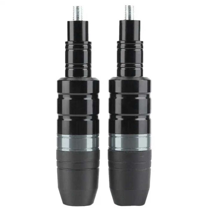 Par cogumelos alumínio proteção borracha M8 modelo #4 moto cafe racer