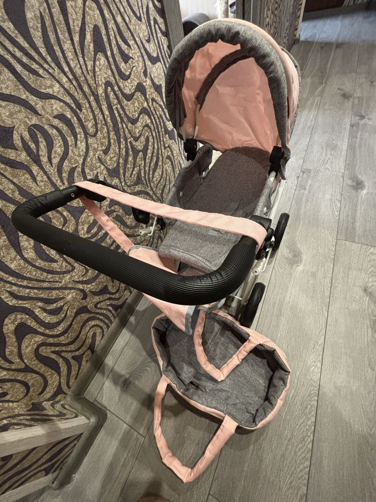 Коляска для ляльок з сумкою Carrello