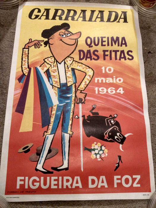 Cartaz da queima das fitas de Coimbra de 1964