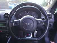 Audi S3 8P A3 8P sline kierownica ścięta skóra multifunkcja