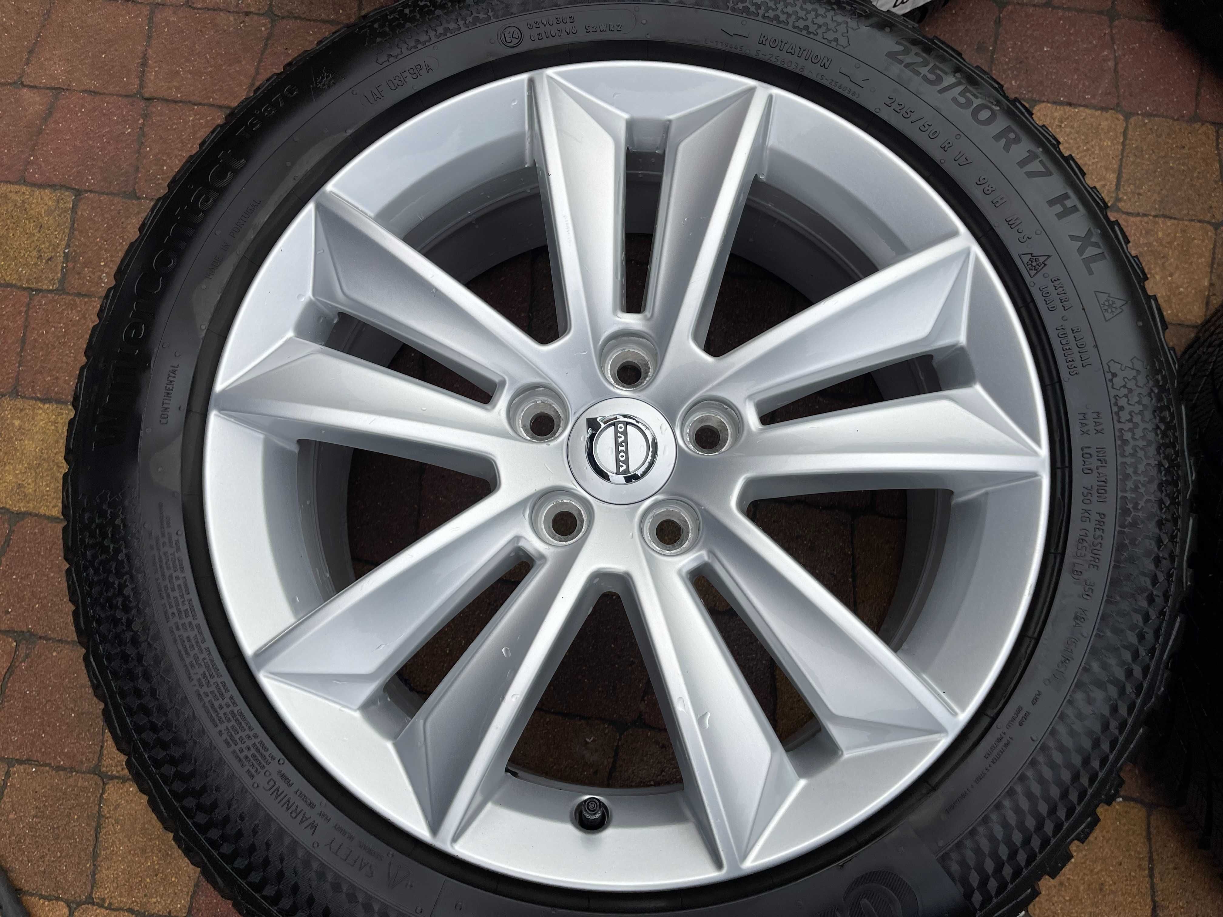 3666. Koła zimowe Volvo S60 V60 II oryginał 5x108 225/50/17 8.5mm 23r