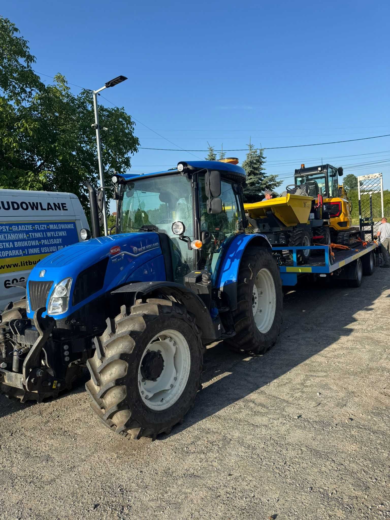 Pomoc drogowa laweta 15T transport maszyn samochodów holowanie Kraków