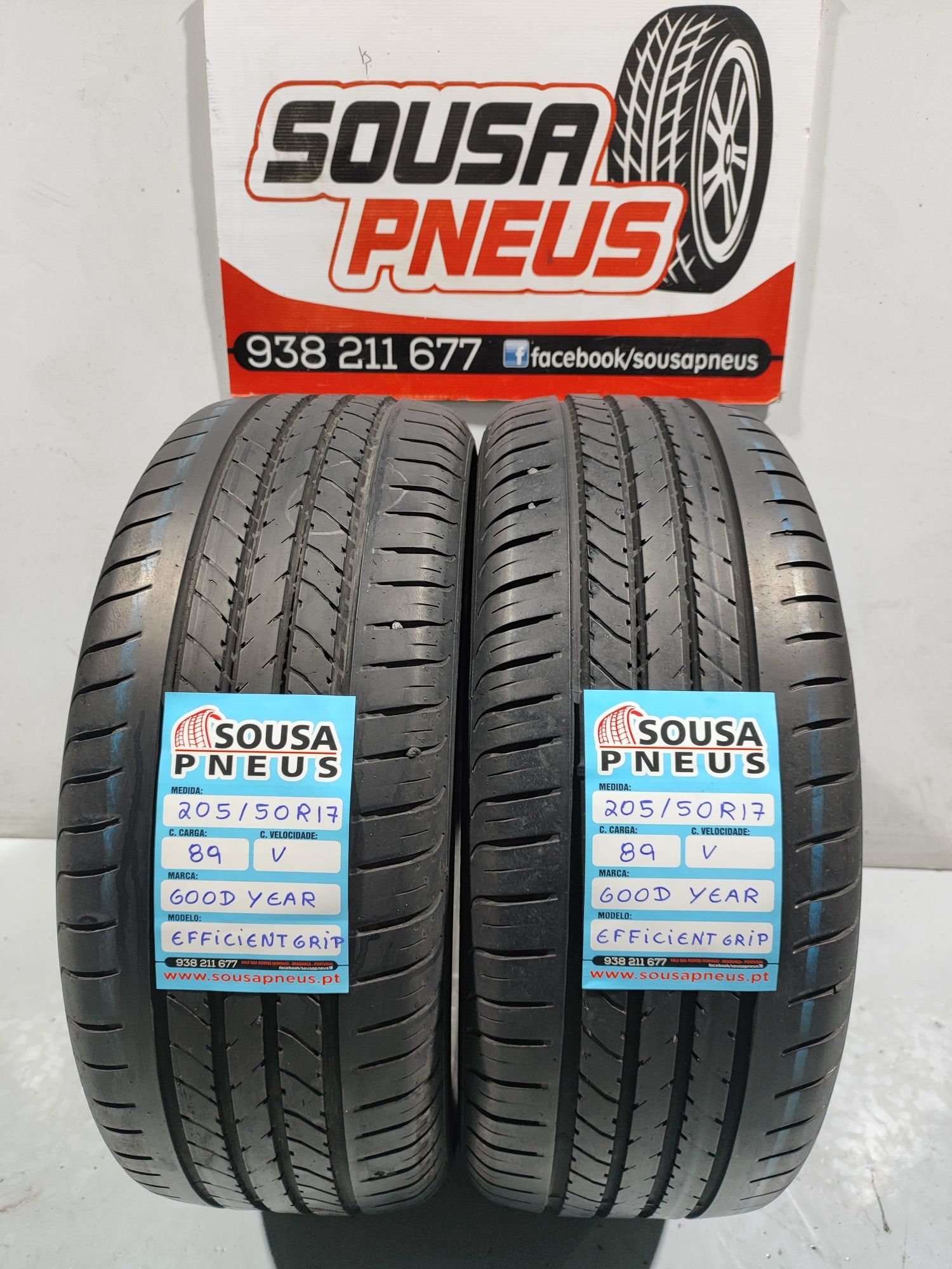 2 pneus semi novas 205-50R17 Good year - Oferta dos Portes