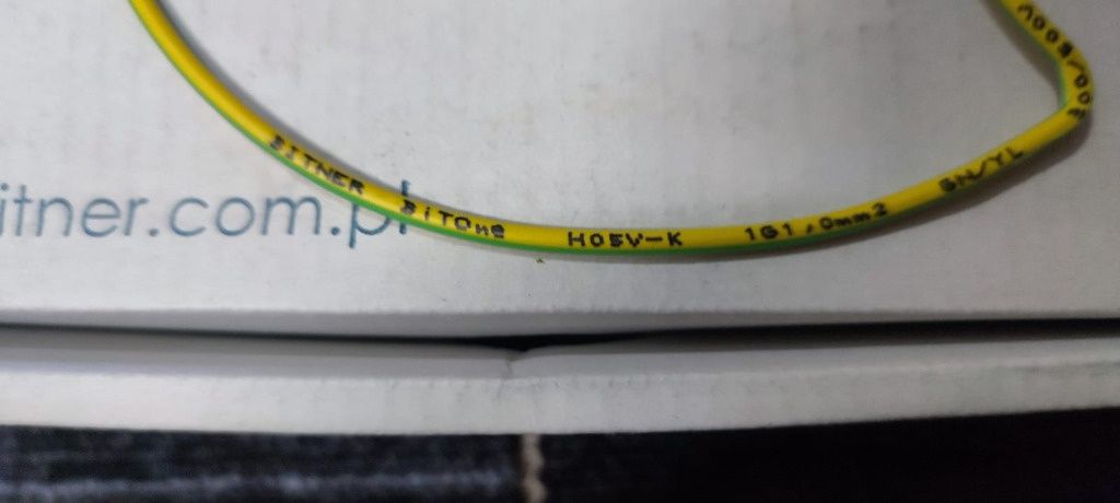BiTNER H05V-K /LgY 1 500V żółto-zielony linka 100m
