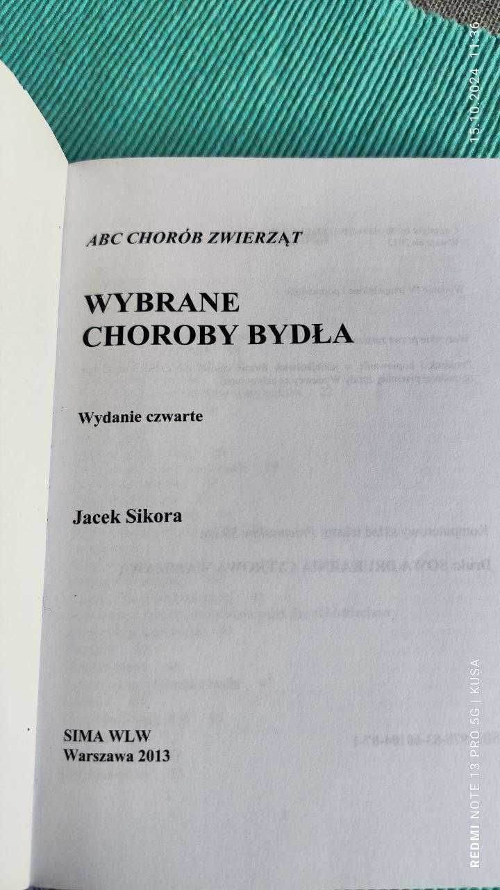 Wybrane choroby bydła Jacek Sikora, WROCŁAW