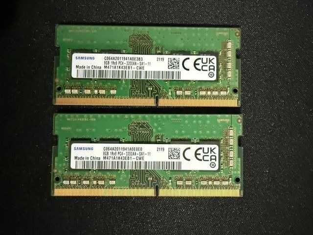 2x Samsung ddr4 sodimm 8GB 3200MHz RAM (OFERTA PORTES)