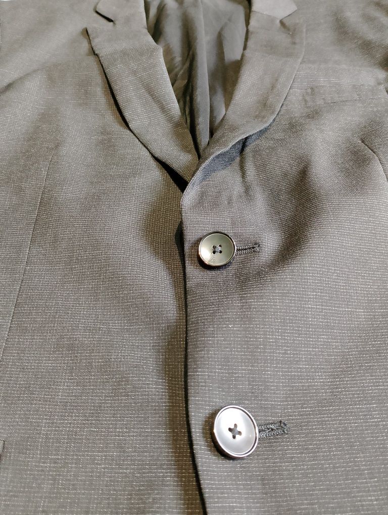 Czarna Wełniana Marynarka BOSS Hugo Boss Extra Slim Fit