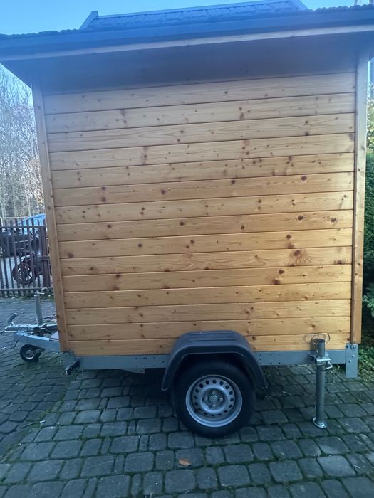 Przyczepa gastronomiczna handlowa w stylu góralskim. Okazja!