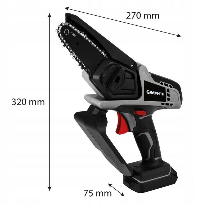 Graphite Mini Piła Pilarka Łańcuchowa Akumulatorowa 18v Li-lon 58ge116