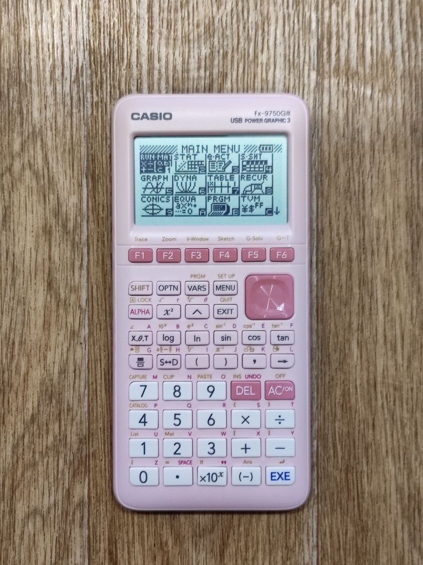 Графічний калькулятор Casio fx-9750GIII - рожевий