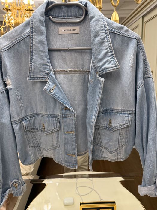 Джинсовий костюм піджак шорти