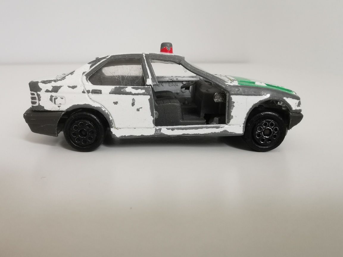 Majorette Model Resorak BMW 325i E36 Polizei Unikat Vintage 1/58