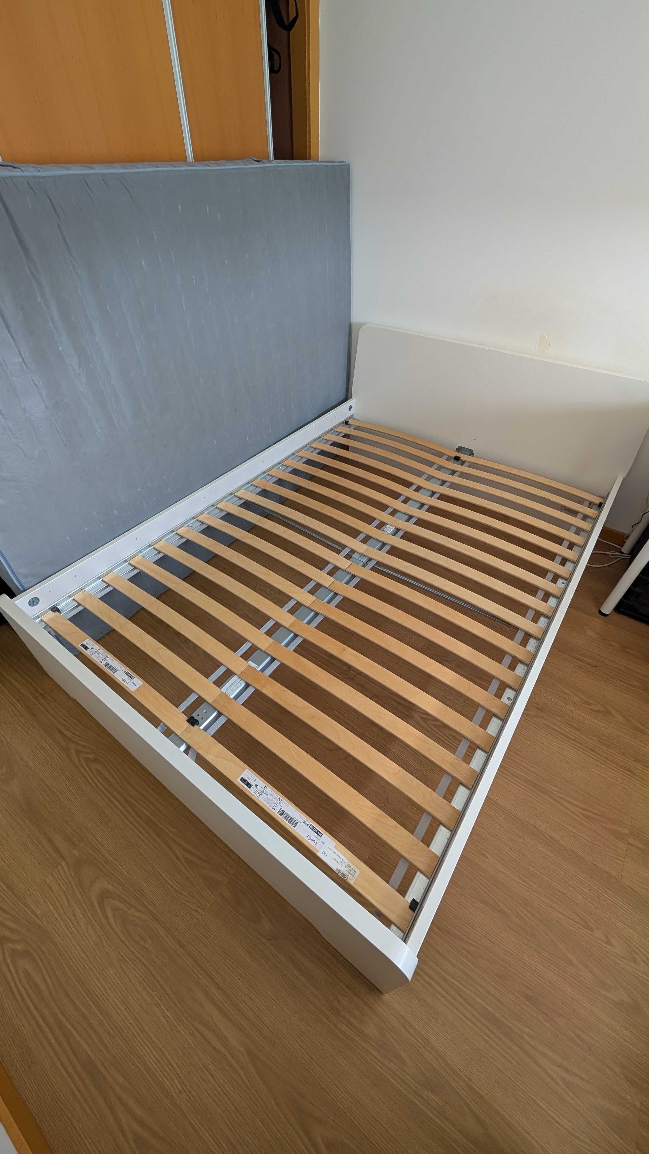 Cama ASKVOLL + Estrado LUROY + Estrutura VESTEROY