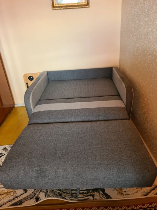 Sofa rozkładana szara