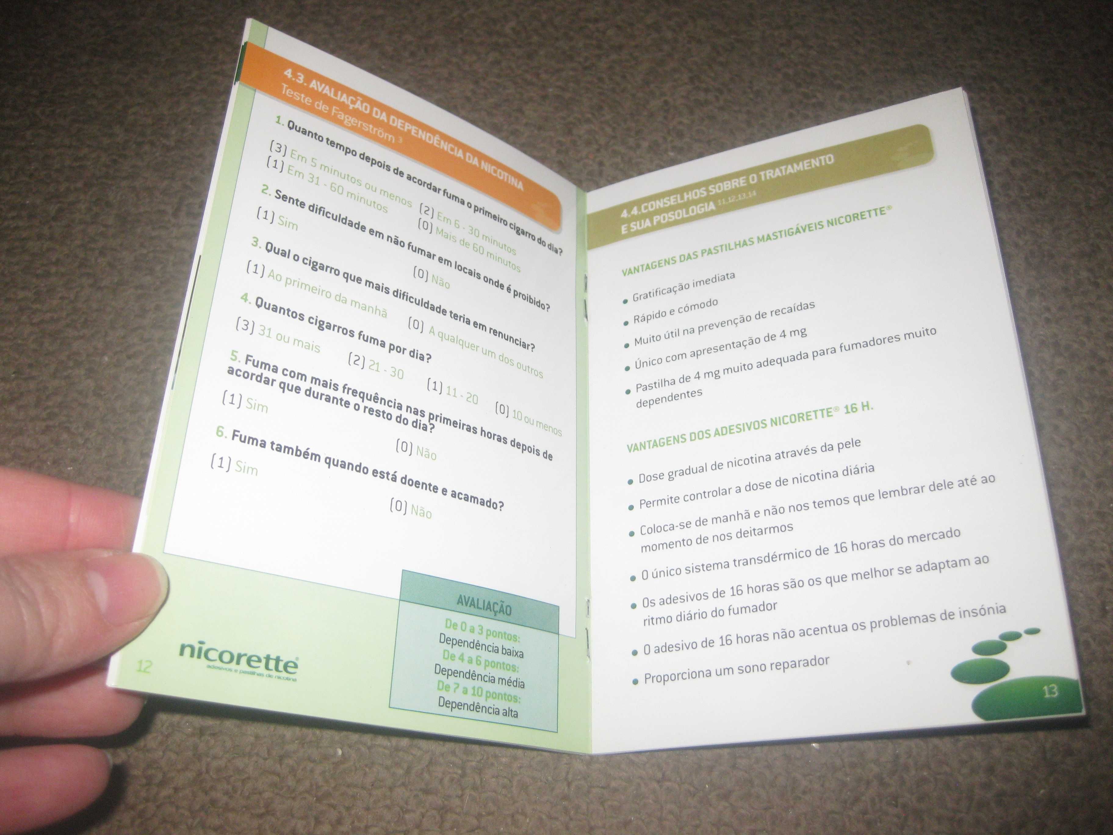 Livro de Bolso da Nicorette “Deixar de Fumar?”