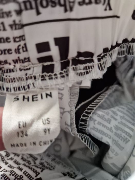 Летние штаны, спортивные штаны для девочки на 9-10 лет, газетный принт