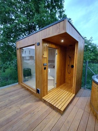 Sauna ogrodowa PREMIUM, sauna mobilna, Jacuzzi, SPA, Ruska bania Produ