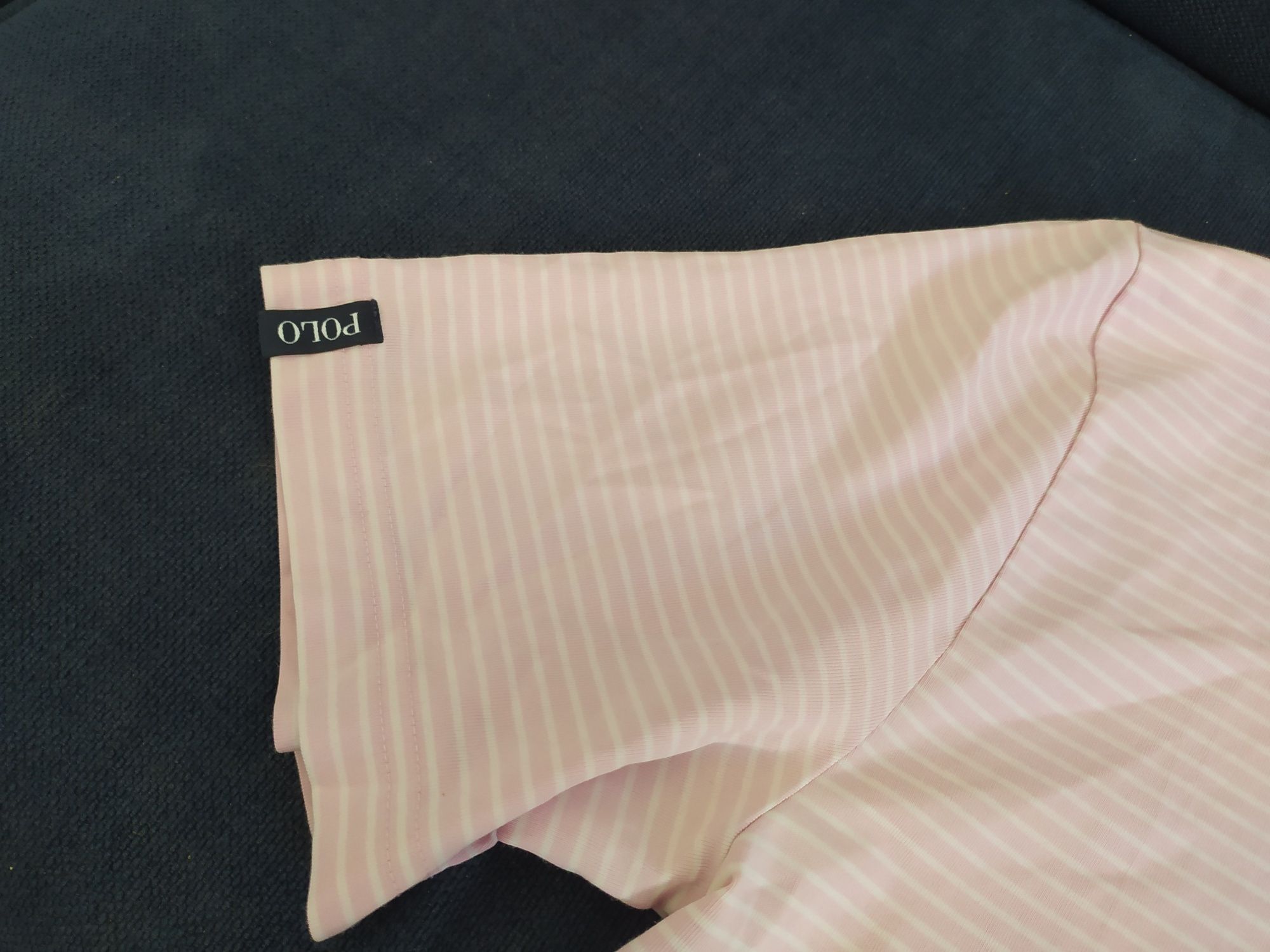 Polo, Ralph Lauren, różowa w paski, Roz XS, młodzieżowe, polówka