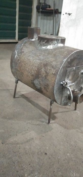 буржуйка чугун сталь из балонна