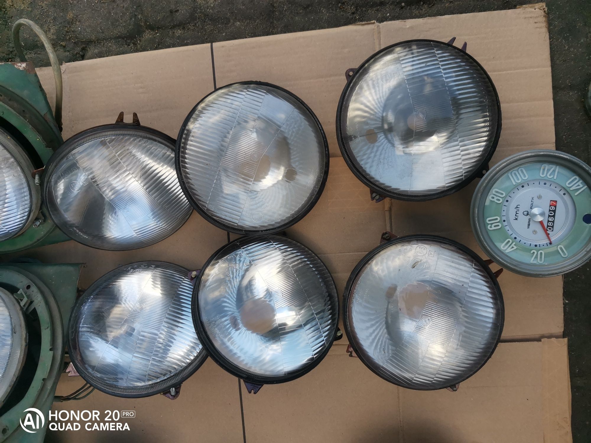Lampy Reflektory Fso Warszawa Żuk Nysa Fiat 126 Zelmot  orginalne halo