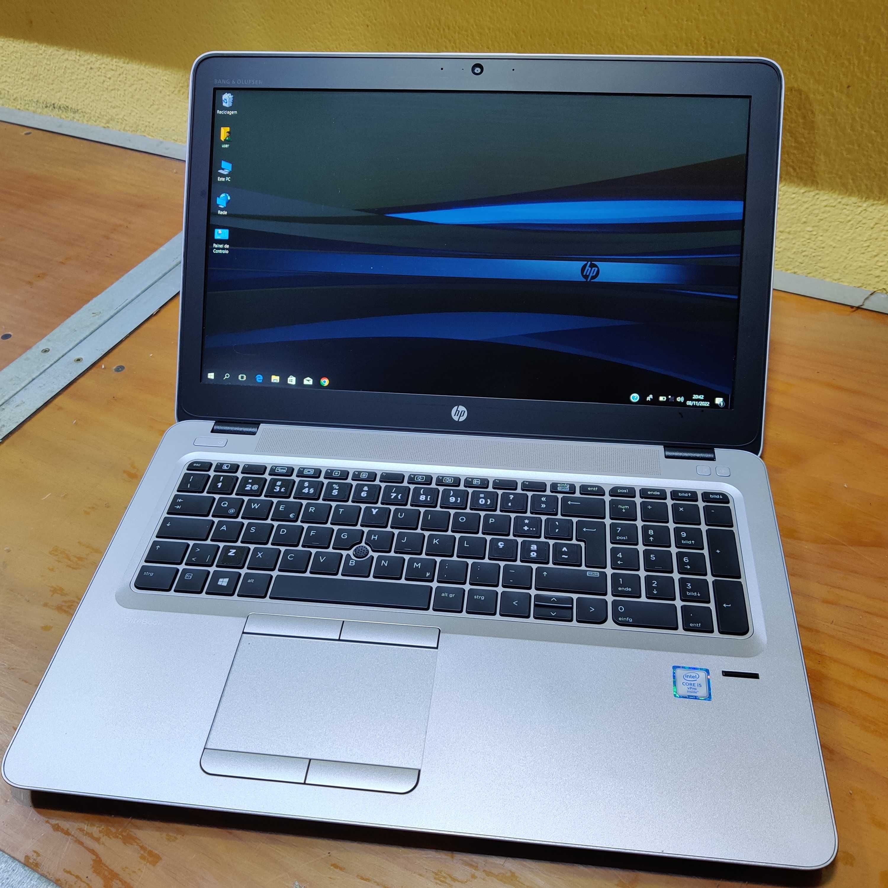 Portátil HP Elitebook 850G3 i5-6300U 2x2,4ghz 8gb ram 256gb SSD