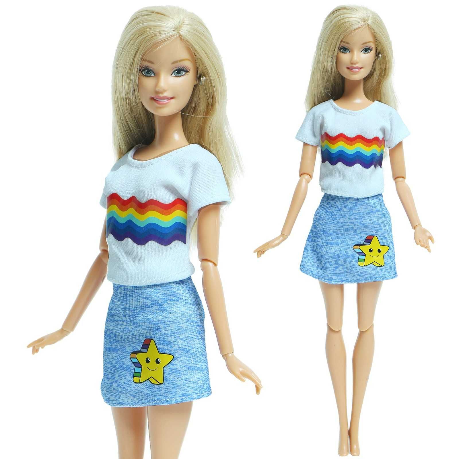 Ubranka Sukienki dla Lalek Barbie Zestaw Nowy