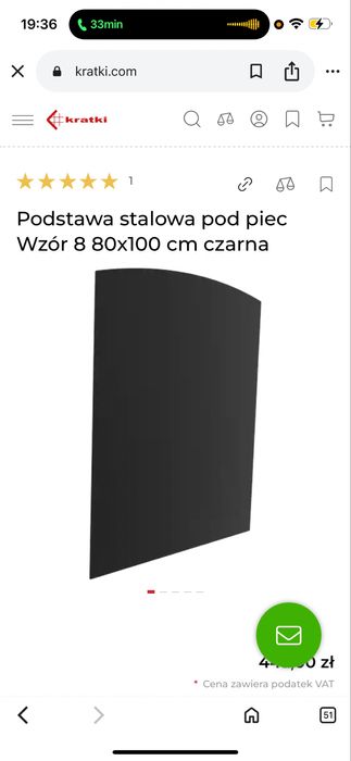 Podstawa pod piec  blacha pod kominek KRATKI