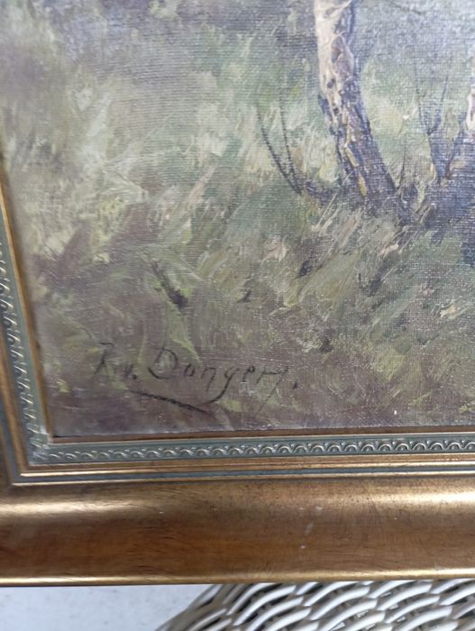 Obraz olejny na płótnie rozlewisko