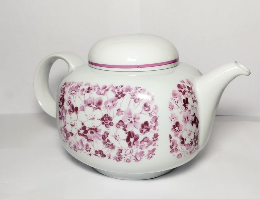 Czajnik Imbryk Porcelana Piessau Styl ludowy