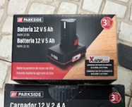 Bateria 12v 5ah parkside nova na caixa