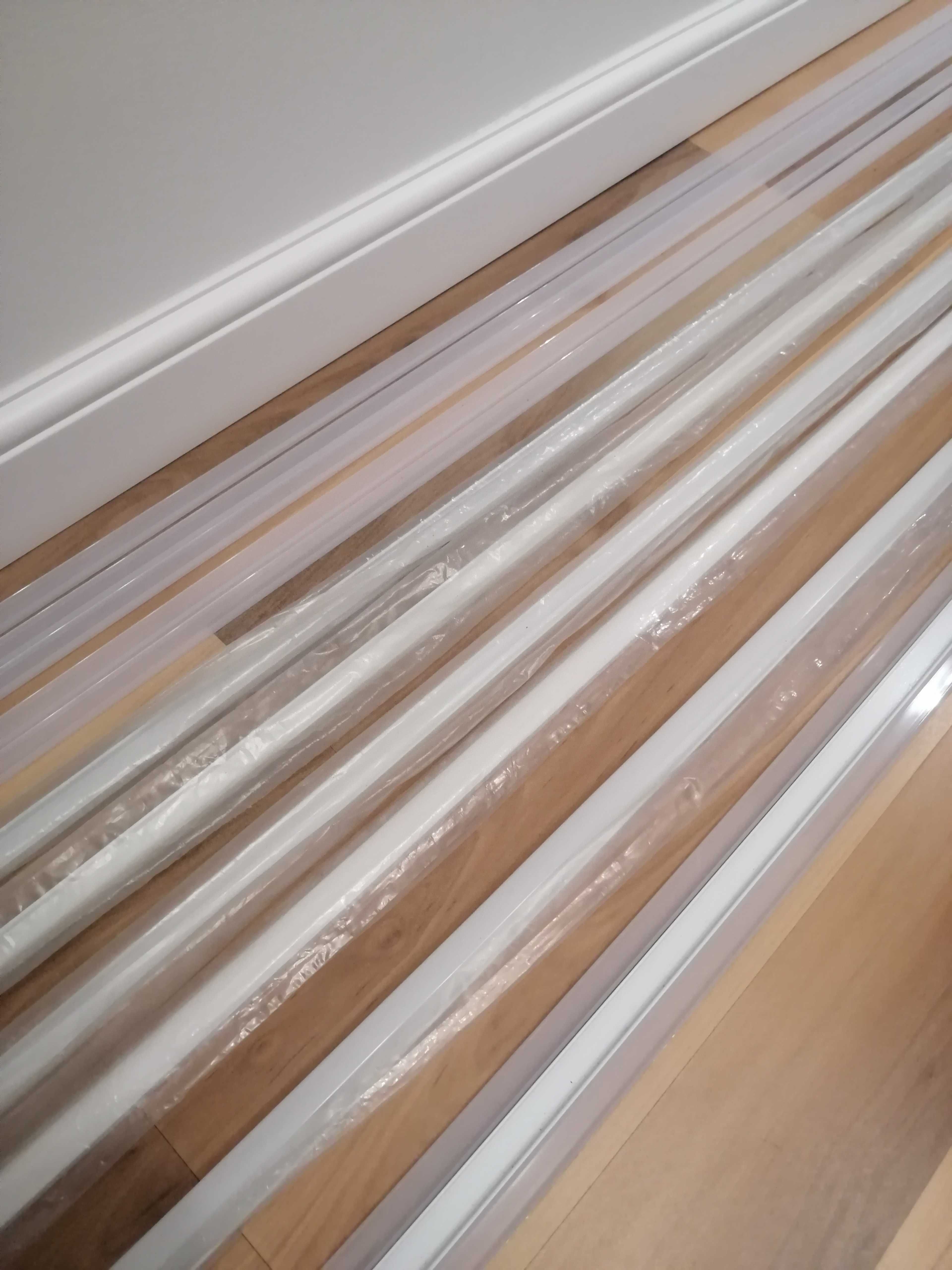 Profile aluminiowe LED białe + osłonki mleczne