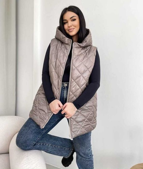 Жіноча жилетка батал стьобаний жилет р.56/58