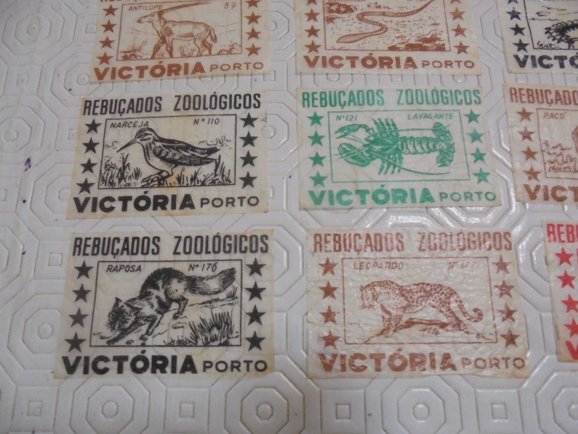24 cromos Rebuçados Vitória Zoológicos anos 60
