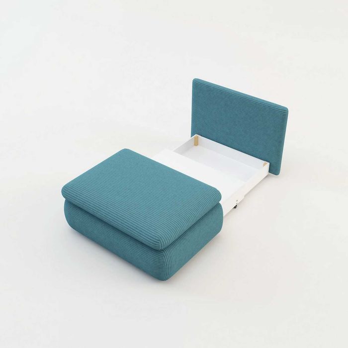 Sofa rozkładana 1-osobowa błękitna ELIAS I agata meble