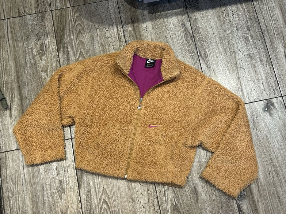 Damski Polar Kurtka  Sherpa Nike Swoosh roz S
